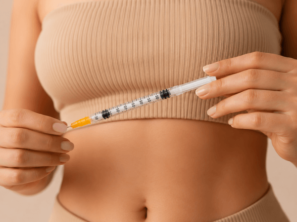 Woman preparing GLP-1 weight loss injection
